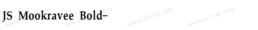 JS Mookravee Bold字体转换 JS Mookravee Bold字体转换